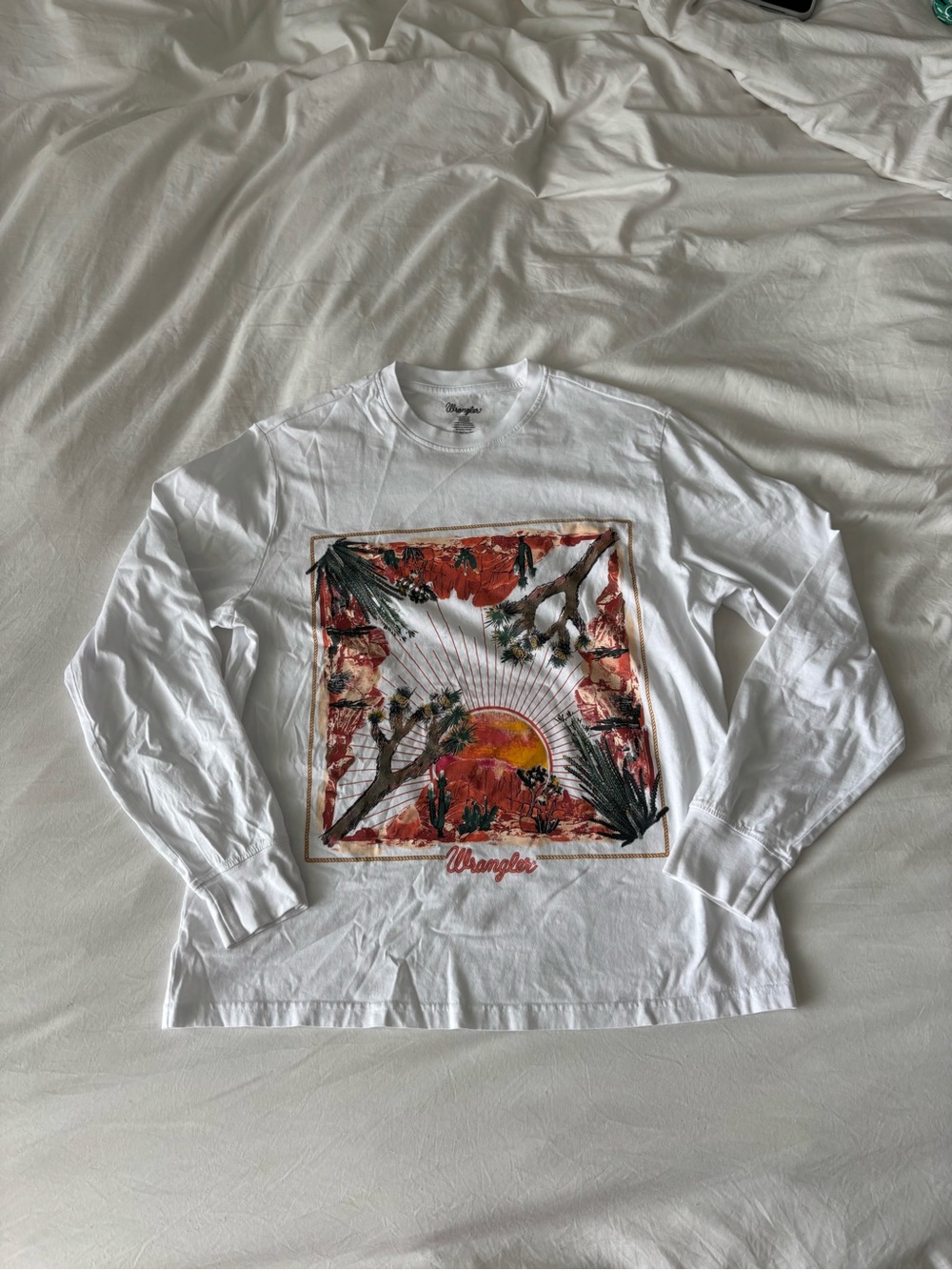 Wrangler Desert Sunset Graphic Long Sleeve Tee XS